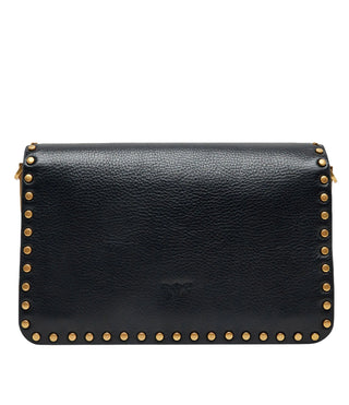 Pinko borsa a tracolla Love Bag One Slouchy con borchie nero oro 107665-A2JG Z99Q PINKO 
