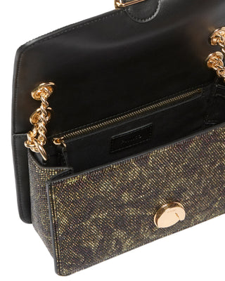 Pinko borsa Love Bag One Mini Light con strass camouflage verde 107675-A3LL ST3Y PINKO 