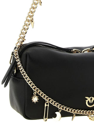 Pinko borsa Bauletto Mini Chain Charms nero oro 107693-A0F2 Z99Y PINKO 