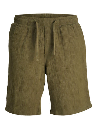 Jack&Jones bermuda jjcrinkle verde militare