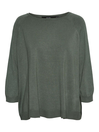 VERO MODA Maglia con manica a 3/4 Verde militare