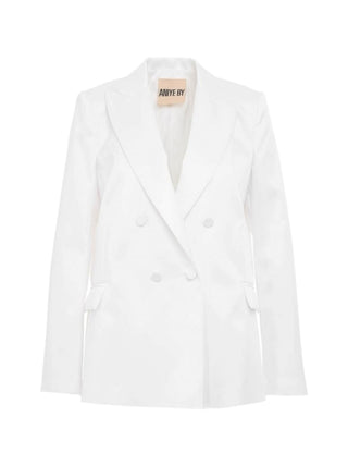 ANIYE BY Blazer Tina doppiopetto in raso Bianco