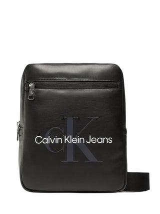 CALVIN KLEIN JEANS Borsello con tracolla e logo Nero