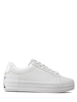 CALVIN KLEIN Sneakers Vulc Flatform Bold in pelle Bianco