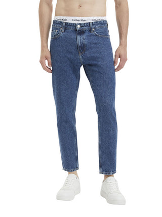 CALVIN KLEIN JEANS Jeans Dad con gamba dritta Lavaggio Blu scuro