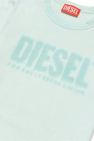 DIESEL T-shirt manica corta in cotone Verde