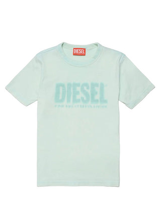 DIESEL T-shirt manica corta in cotone Verde