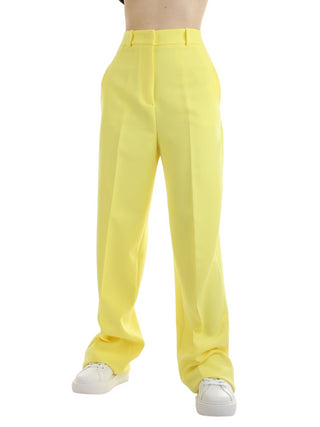 Hinnominate pantalone morbido a vita alta giallo