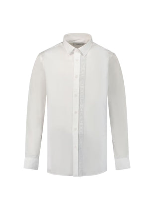 Iceberg camicia a maniche lunghe con logo bianco