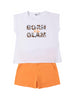 ido-completo-estivo-t-shirt-a-manica-corta-e-shorts-bianco-arancione-1