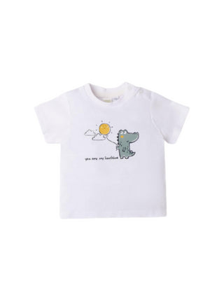 iDo t-shirt a maniche corte in jersey bianco