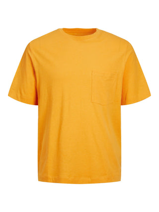 Jack&Jones T-shirt a manica corta con taschino arancio