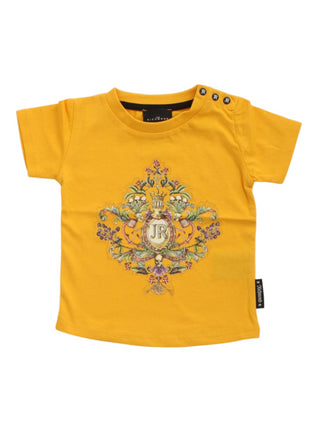 John Richmond T-shirt neonato a manica corta giallo