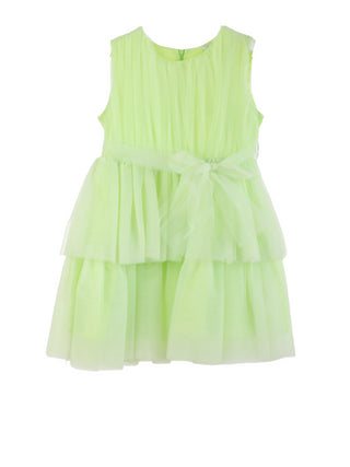 LU LU' by Miss Grant Abito smanicato in tulle Verde menta