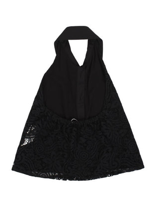 LU LU' by Miss Grant Camicia smanicata in pizzo Nero