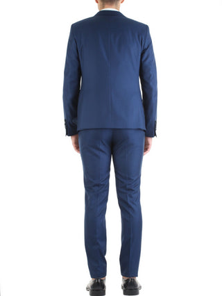 Manuel Ritz completo elegante giacca monopetto e pantalone blu