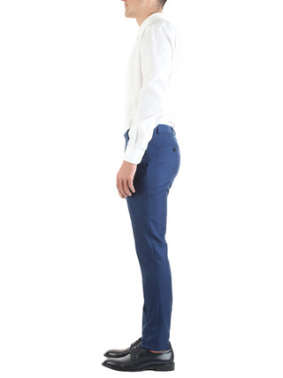 Manuel Ritz completo elegante giacca monopetto e pantalone blu