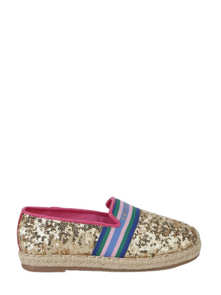 MARC JACOBS Espadrillas con paillettes all over Oro