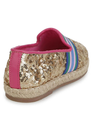 MARC JACOBS Espadrillas con paillettes all over Oro