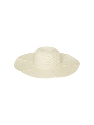 Pieces cappello di paglia da donna beige