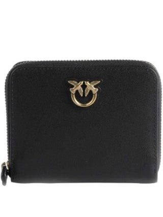 PINKO Portafogli Taylor in pelle con zip Nero/Oro