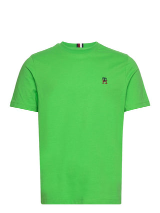 TOMMY HILFIGER T-shirt a manica corta con logo TH Verde