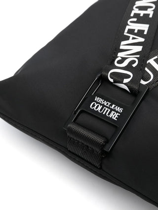 Versace Jeans Couture borsa a tracolla da uomo in nylon nero