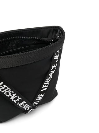 Versace Jeans Couture borsa a tracolla da uomo in nylon nero