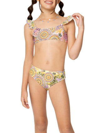 4giveness bikini bambina in fantasia multicolor