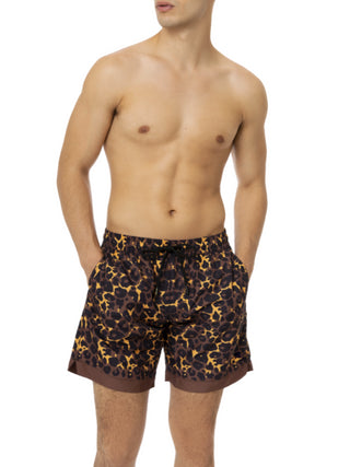 4giveness boxer mare in fantasia animalier marrone