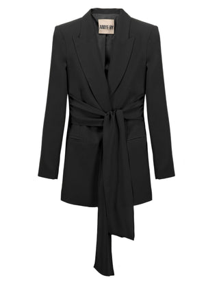 Aniye By giacca blazer Kelly doppiopetto con cintura nero