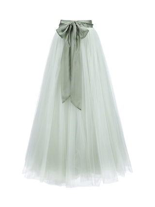 Aniye By gonna lunga Ema in tulle verde chiaro