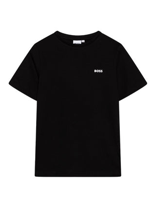 Boss T-shirt manica corta con mini logo nero