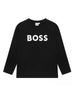 boss-t-shirt-manica-lunga-con-logo-nero