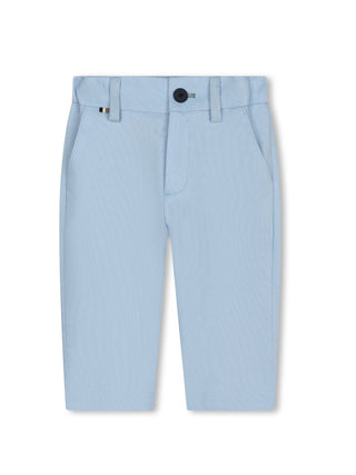 Boss pantaloni eleganti neonato celeste