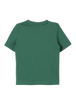 Boss T-shirt manica corta in jersey con logo verde