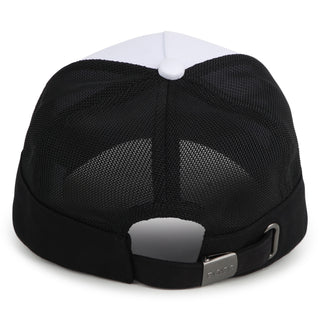 Boss cappello da baseball colorblock con logo bianco beige nero