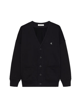 Calvin Klein Jeans cardigan in felpa nero