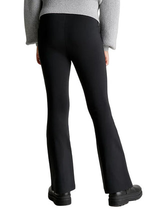 Calvin Klein Jeans pantaloni leggings flare nero