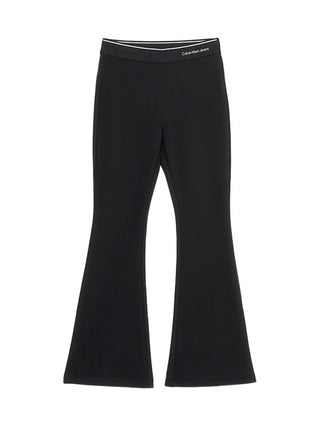 Calvin Klein Jeans pantaloni leggings flare nero