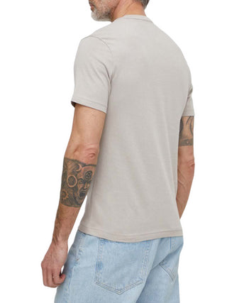 Calvin Klein T-shirt manica corta Optic Line logo tortora