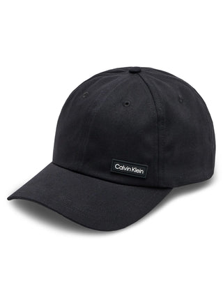 Calvin Klein cappello con visiera patch logo nero