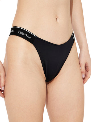 Calvin Klein bikini slip con banda logo nero