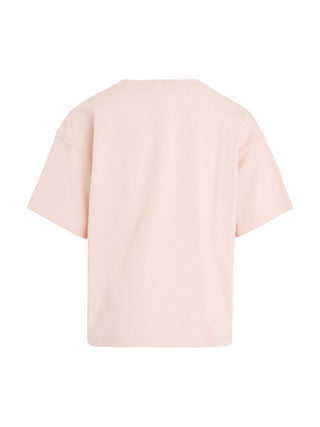 Calvin Klein Jeans T-shirt manica corta con logo rosa