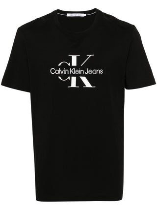 Calvin Klein Jeans T-shirt manica corta con logo Disrupted nero