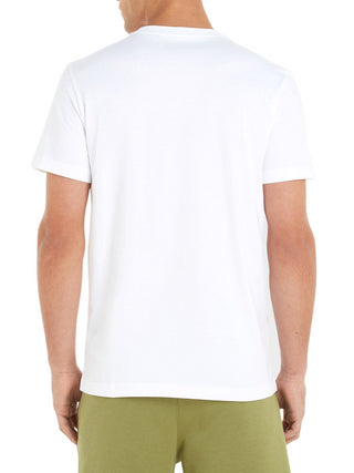 Calvin Klein Jeans T-shirt manica corta con logo Disrupted bianco