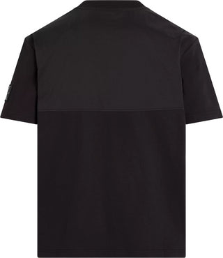 Calvin Klein Jeans T-shirt manica corta bi-materiale nero