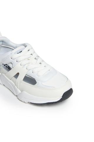 Diesel sneakers unisex Millennium con cut out bianco