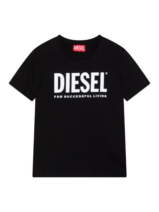 Diesel T-shirt manica corta con logo nero
