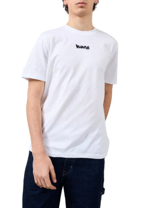 Disclaimer T-shirt manica corta con maxi stampa posteriore bianco